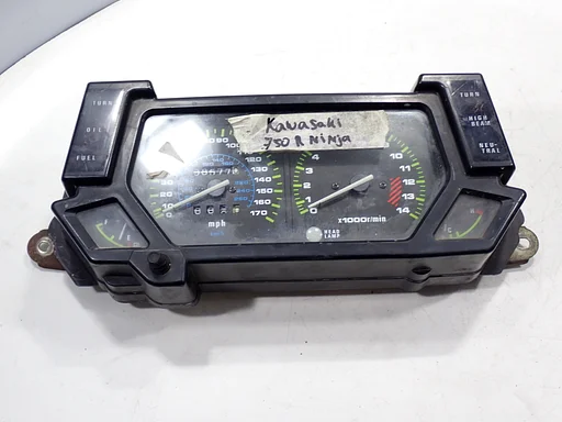 Kawasaki GPX 750 1986 - 1990 speedometer dashboard cockpit gauge cluster GPX750R meter unit GPX 750 R GPX750 Ninja