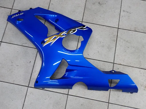 Kawasaki ZX6R 636 2003 - 2004 linkes Seitenverkleidungsteil Seitenabdeckung links Verkleidungsteil Seitenverkleidung 10E candy raw plasma blue ZX6R ZX-6R ZXR zx6-r