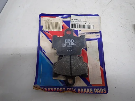 EBC FA081 Bremsbeläge für Yamaha DT80 RD80 RX115 RD125 SR125 RZ250 SR250 – NOS – Bremsbelagsatz