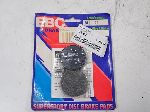 EBC FA039 Bremsbeläge für Kawasaki KH125 Z200 Suzuki GT50 ZR50 – NOS – Bremsbelagsatz