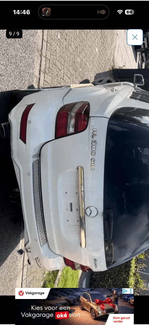 ACHTERKLEP FACELIFT /CALCIT WIT UNILACK KLEURCODE 650 ML164 A1647401505