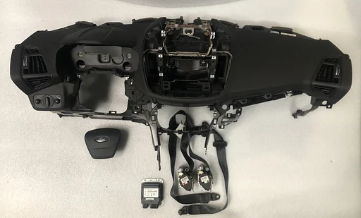 Complete airbag set ford c-max c max kuga 2016+ stuur airbag passagiers airbag dashboard gordelspanner set