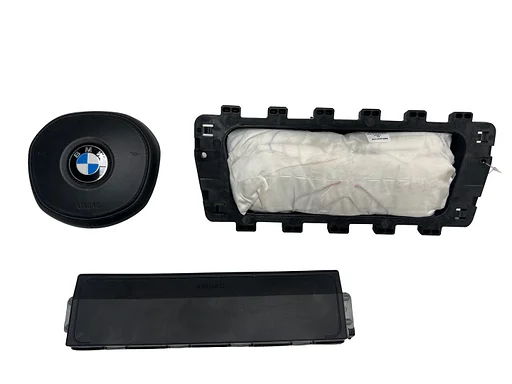 BMW G30 F90 5-serie model 2016+ stuur airbag + passagiers airbag + knie airbag links 9297726 7855724 6820575