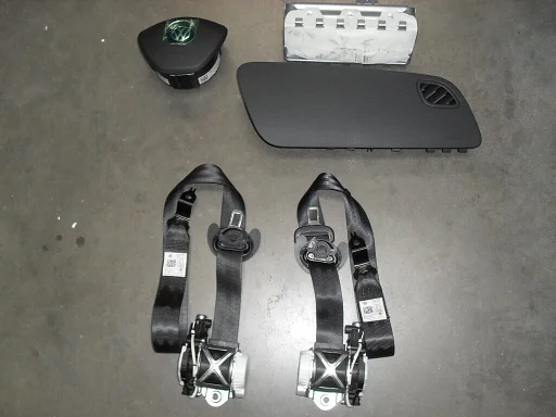 VW Polo 6C 20015-2017 airbag set stuur airbag passagiers airbag + kapje gordelspanner set