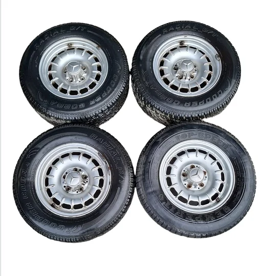 Set van 5 originele lichtmetalen velgen Mercedes 280sel 300sel 3.5 4.5 450se 450sel 450sl 1084001002