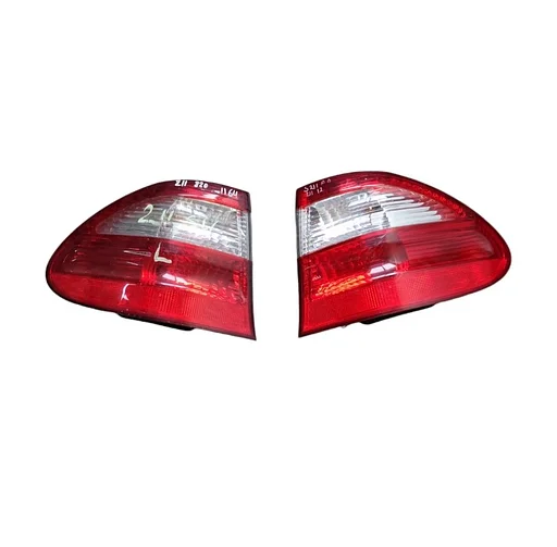 Achterlichtglazen w211 combi / S211 links en rechts buitenzijde rood-blank
