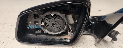 Buitenspiegel Links zonder glas inklapbaar Bestuurderskant BMW 5 Serie F10 F11 Carbonschwarts metallic 416