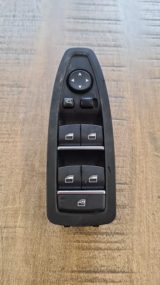 Combi raam ruit bediening schakelaar auto dip links chroom accent BMW 1 / 2 / 3 / 4 / 5 / 6 / X1 X2 X3 X4 X5 X6 / F serie 61319362107 9362107