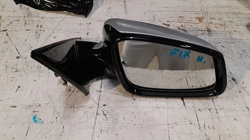 Buitenspiegel rechts Shadowline optie BMW 5 Serie F10 F11 Titansilber 354 51167321822 7321822