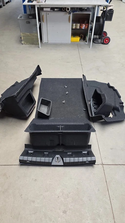 Bekleding set kofferbak bagageruimte Antraciet / zwart BMW 4 serie F32 F82