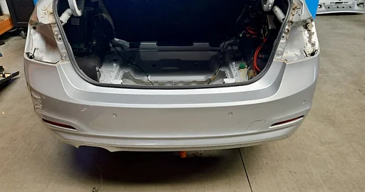 Achterbumper BMW 3 serie F30 LCI Glaciersilber met. A83 51127384601 7384601