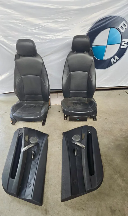 Zwart Leren interieur stoelen elektrische met stoelverwarming BMW Z4 serie E85 E86 Leder Oregon Schwarz LASW