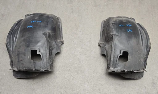 Binnenscherm Wielkuip Modderkuip set voorzijde links en rechts onder BMW 1 serie E81 E87 + LCI 51717059375 7059375 51777059376 7059376