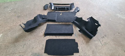 Bekleding set kofferbak bagageruimte grijs BMW Z4 E85