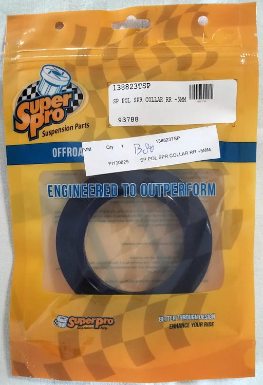 Collar, spring insulator, rear, thick +5mm, polyurethane 138823TSP