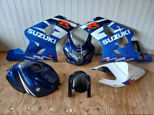 Kappenset + tank Suzuki GSX-R 600 750 K4 - K5 2004 t/m 2005 kuip kuipdelen kappen topkuip