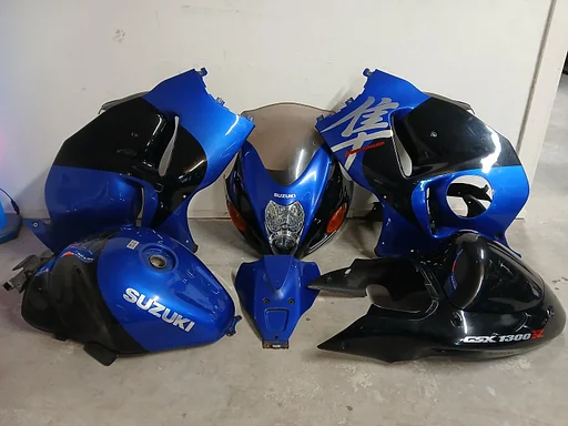 Kappenset / kuipset + tank Suzuki GSX1300R Hayabusa 2003 t/m 2007 GSX1300 kuip kuipdelen kappen topkuip