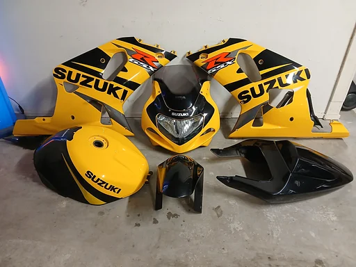 Kappenset / kuipset + tank Suzuki GSX-R 750 K1 K2 K3 2000 t/m 2003 kuip kuipdelen kappen topkuip