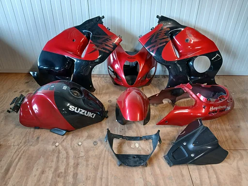 Kappenset / kuipset + tank Suzuki GSX1300R Hayabusa 1999 t/m 2002 GSX1300 kuip kuipdelen kappen topkuip