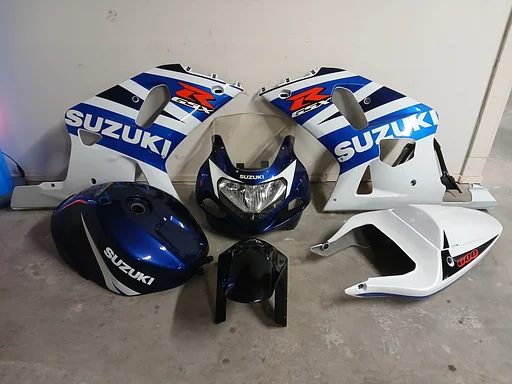 Kappenset / kuipset + tank Suzuki GSX-R 600 K1 K2 K3 2000 t/m 2003 kuip kuipdelen kappen topkuip