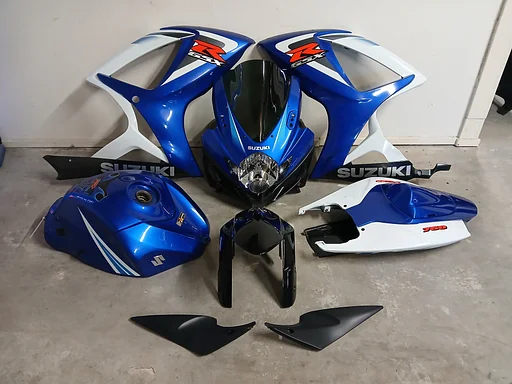 Kappenset / kuipset + tank Suzuki GSX-R 750 K6 - K7 2006 t/m 2007 kuip 4 kappen topkuip