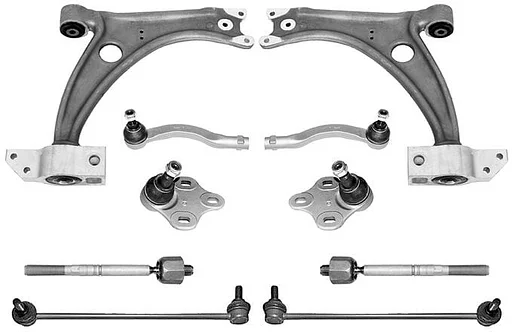 AUDI TT Coupe 8J3 draagarm AUDI TT Roadster 8J9 spoorstang fuseekogels stuurkogels stabilisatorstang