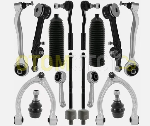 Mercedes W220 draagarm set Mercedes C215 Coupe reactiearm fuseekogel stuurkogel axiaalstang