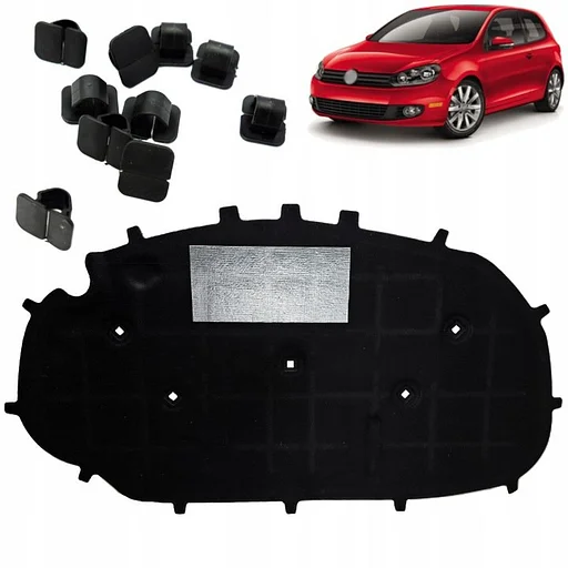 VW Golf 6 Motorkap isolatie Golf VI motorkap isolatie Golf 6 Motorruimte