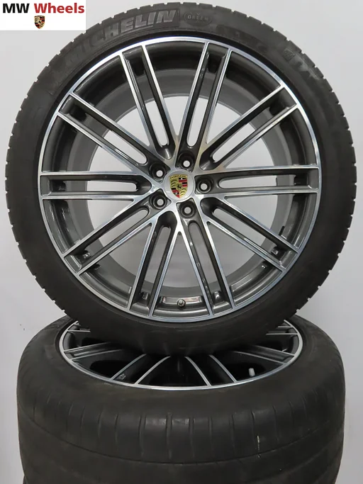 Originele Porsche Macan Turbo IV 21 inch velgen zomerbanden