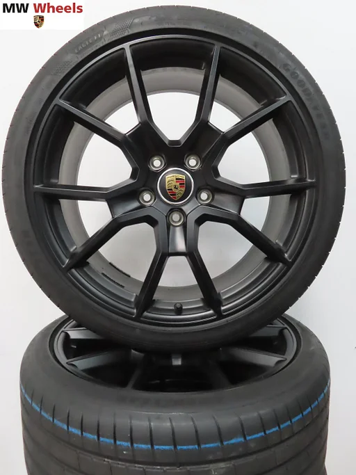 Porsche Taycan 21 inch velgen Origineel Spyder zomerbanden