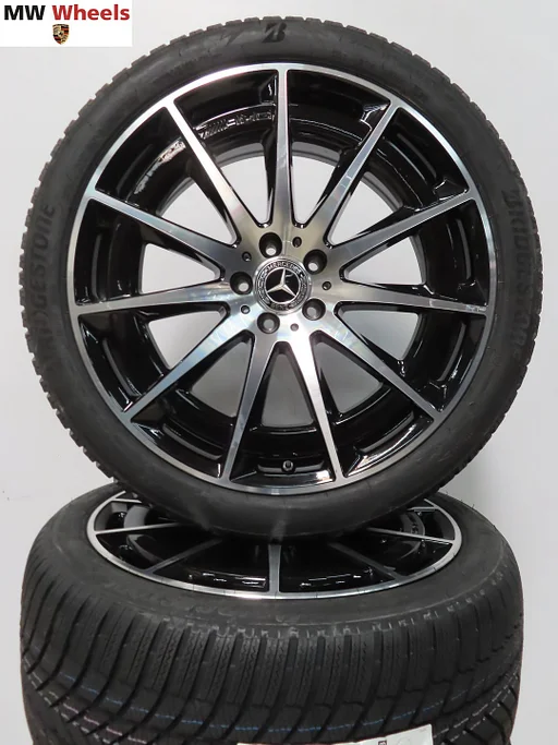 Mercedes EQS V297 AMG 21 inch velgen met winterbanden nieuw
