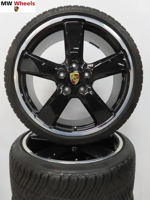 originele Porsche 991 4S Fuchs 20 inch velgen winterbanden