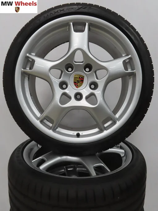 Originele Porsche Boxster Cayman 19 inch velgen zomerbanden