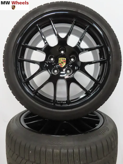 Originele Porsche 20 inch Panamera velgen met winterbanden