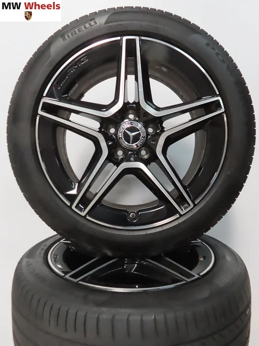 Mercedes E klasse W213 AMG 18 inch velgen zomerbanden