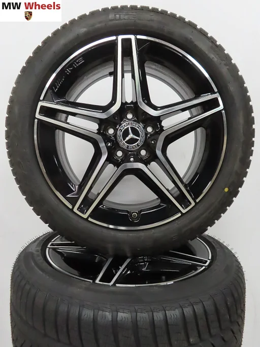 Mercedes E klasse W213 AMG 18 inch velgen winterbanden nieuw