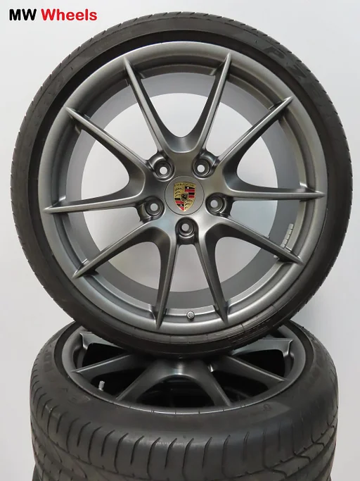 Porsche 20 inch velgen 911 991  2 en 2 S met zomerbanden