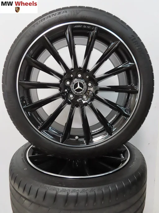 Mercedes  S klasse W223 20 inch AMG velgen met zomerbanden