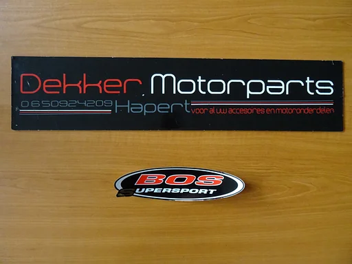 Bos Exhausts Uitlaat / Demper Sticker # Bos Supersport #