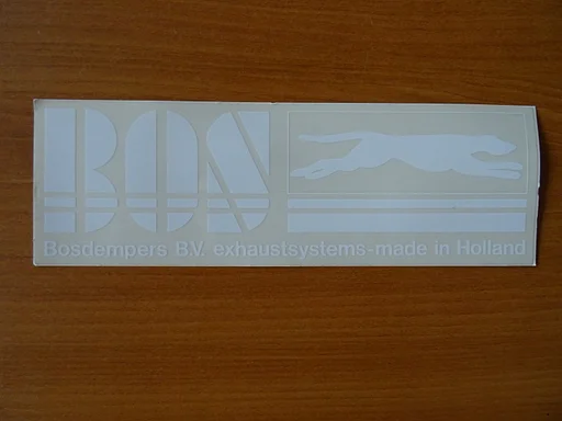Bos Exhausts Uitlaat / Demper Sticker # Bos Sticker #