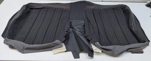 NEU NOS Bezug Rückenlehne Fondsitz Stoff schwarz für Mercedes-Benz W124 Limousine Mopf 0