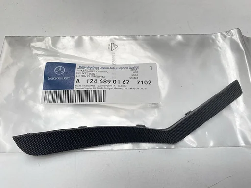 NOS lijstje luidsprekerafdekking grijs links Mercedes W124