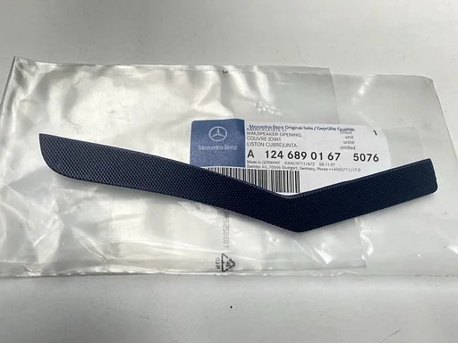 NOS lijstje luidsprekerafdekking blauw links Mercedes W124