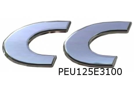 Peugeot 206/207 CC embleem tekst ''CC'' achterklep Origineel! 9800153380
