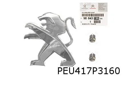 Peugeot 308/2008 embleem logo ''Leeuw'' voorzijde Origineel! 98153730DX