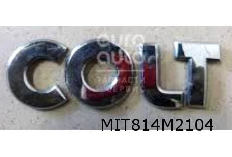 Mitsubishi Colt VI (-9/08) embleem ''COLT'' achterklep Origineel! MR916322
