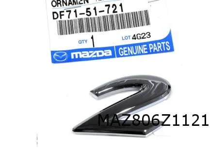 Mazda 2 embleem tekst ''2'' achter Origineel! DF7151721