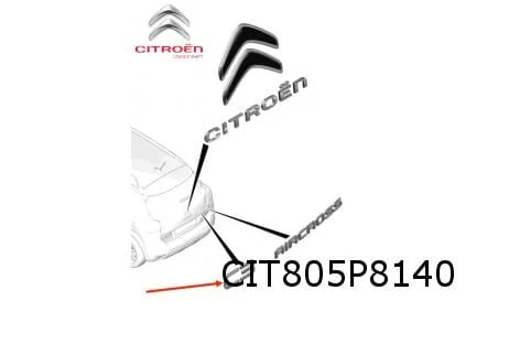 Citroën C3 Aircross embleem tekst ''C3'' Origineel! YQ00162180