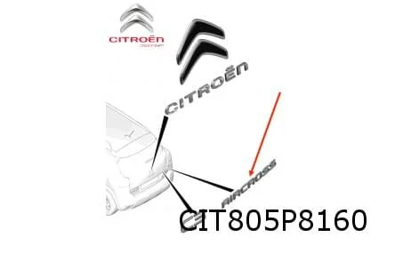 Citroën C3 Aircross embleem tekst ''Aircross'' Origineel! YQ00101880