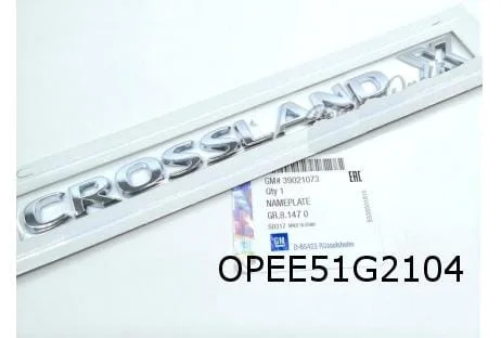 Opel Crossland X embleem tekst ''Crossland X'' Origineel! 39021073